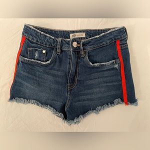 Zara High Waisted Jean Shorts Size 2